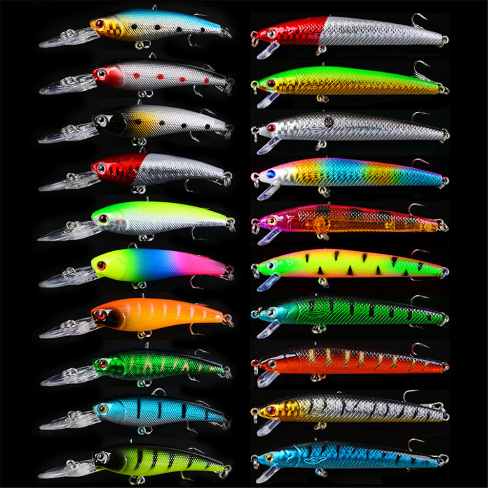 20pcs/lot Minnow Fishing Lures - Marine Salt Mix reseña y precio